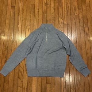 J. Crew Blue Zip Up Sweater